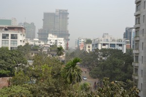 バングラデシュの街が霞んでいます
