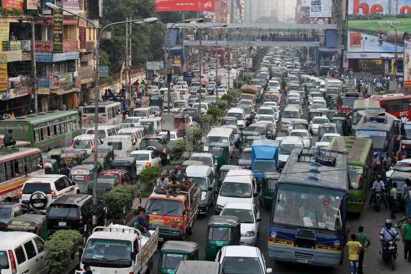 【バングラデシュ】人口密度世界一の国では渋滞もすさまじい